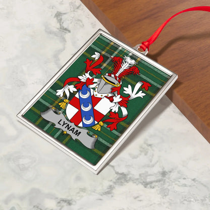 Personalized Family Crest Christmas Ornament product type