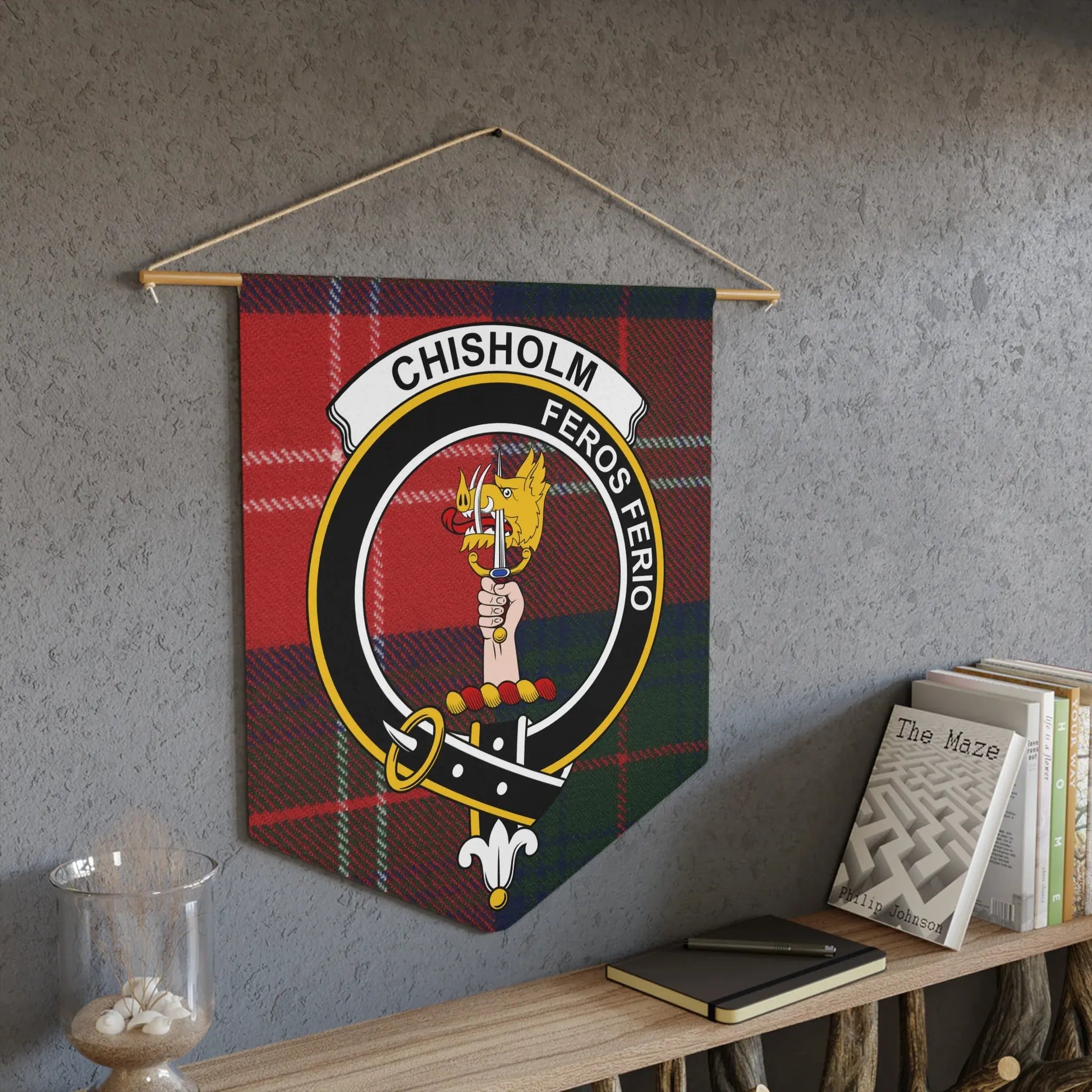 Chisholm Family Crest Wall Hanging Tapestry product type