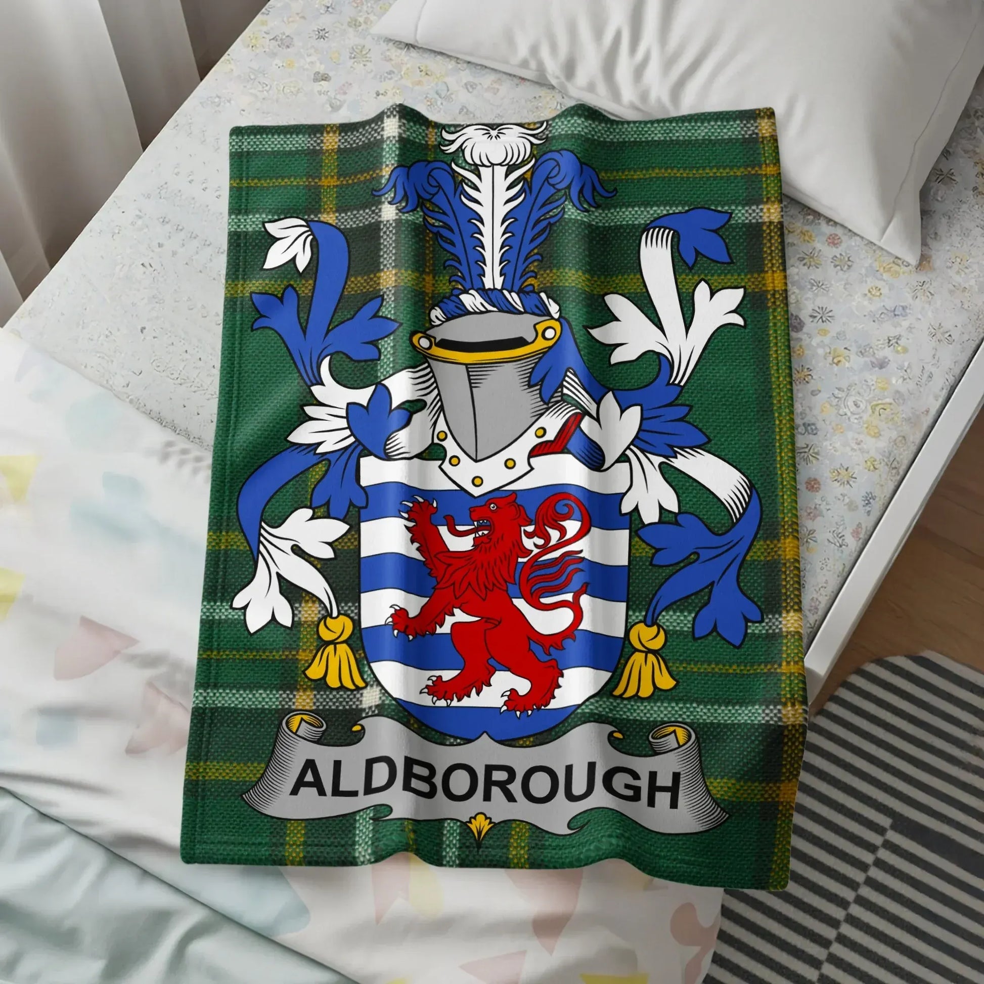 Aldborough Family Crest Blanket Product