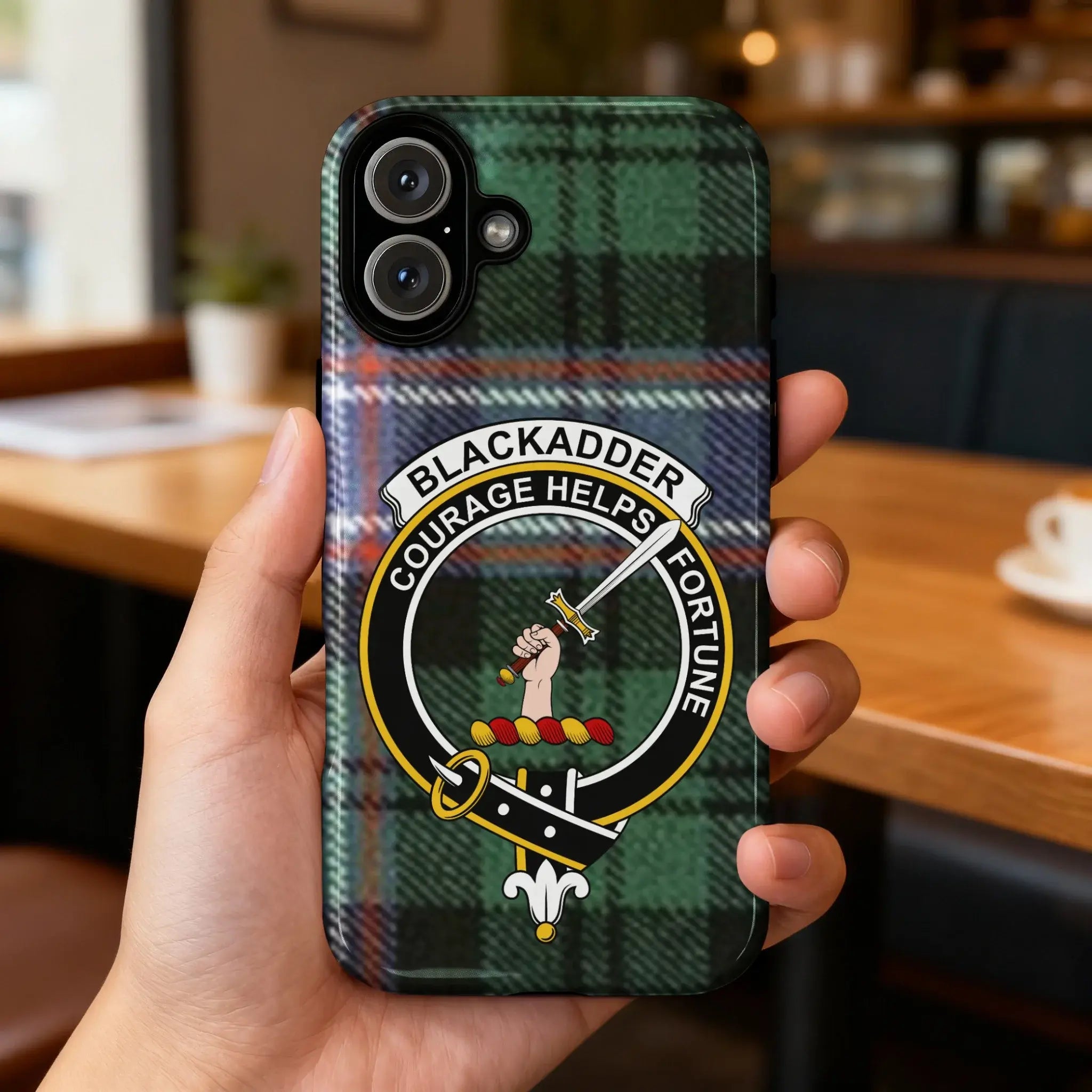 Blackadder Courage Helps Fortune Custom Phone Case