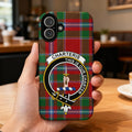 Custom Charteris Clan Tartan iPhone Case with Crest