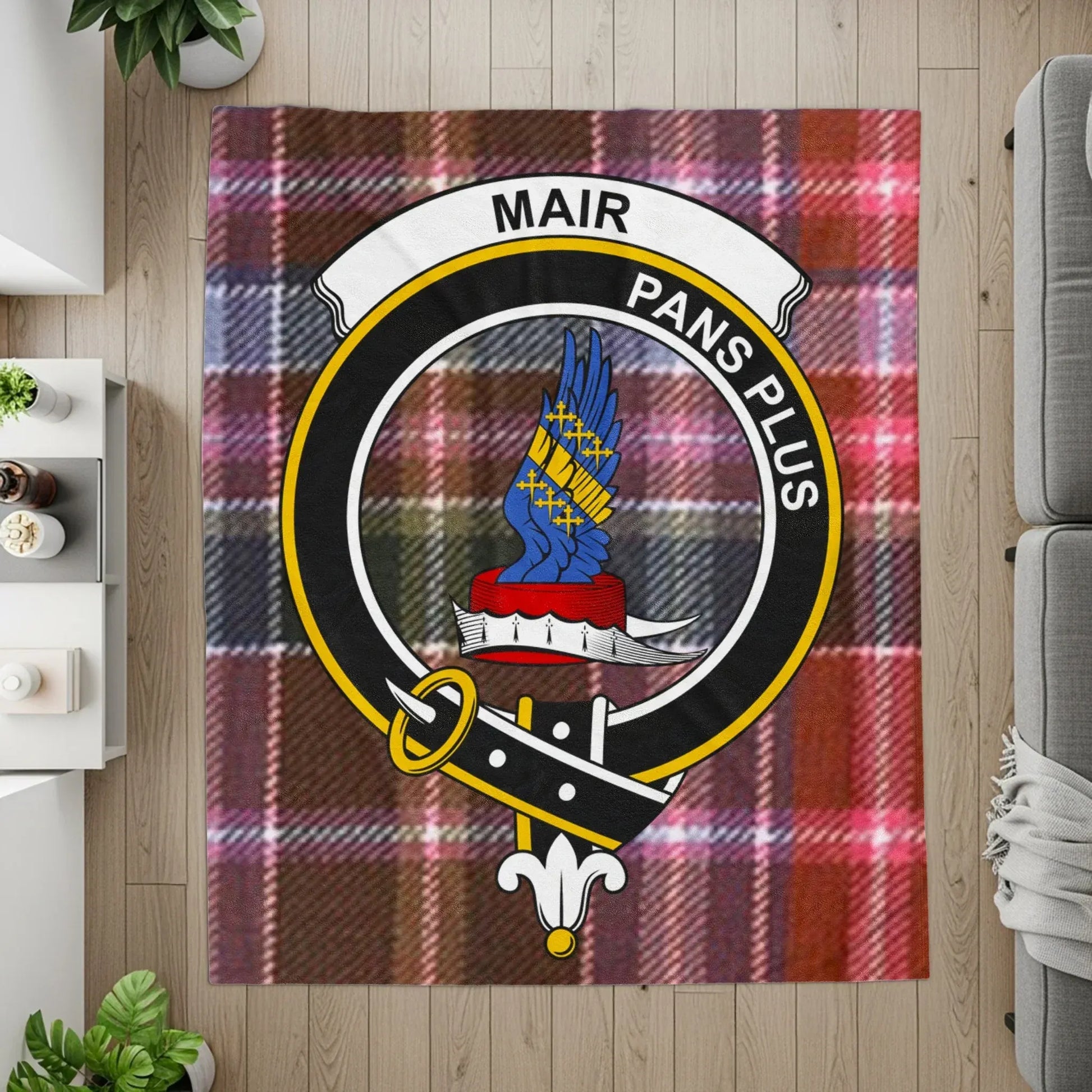 Mair Pans Plus Plaid Design Blanket product