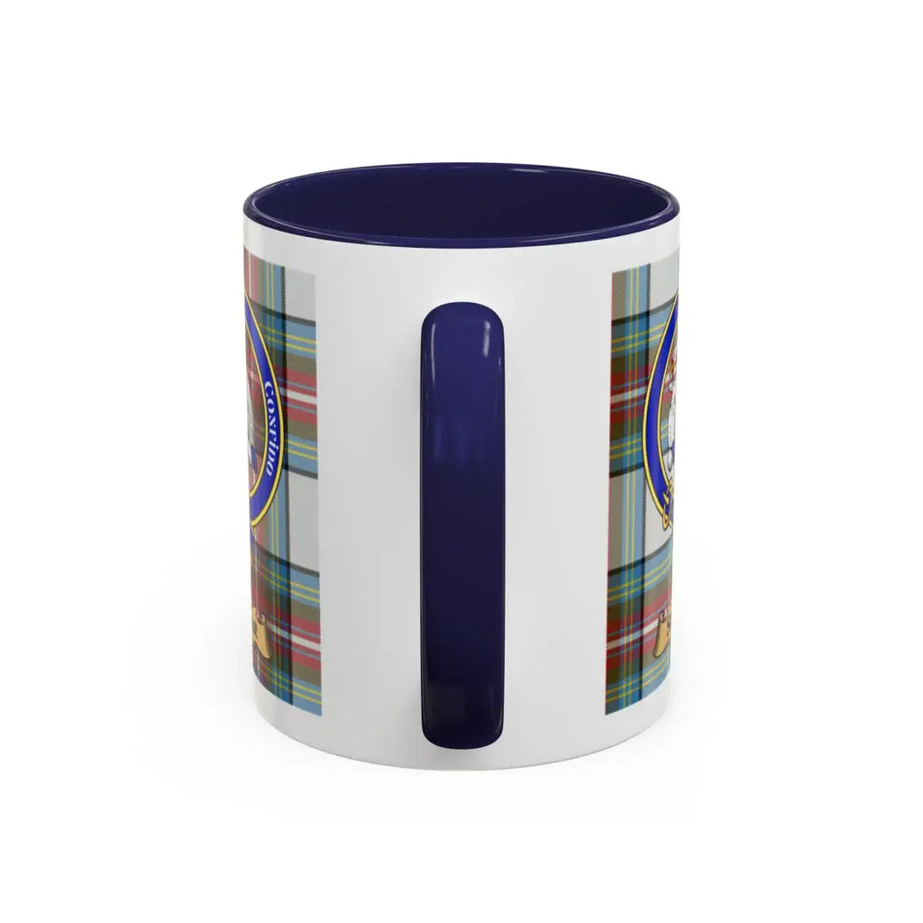 Sellar clan crest mug shown in 11 oz and 15 oz sizes