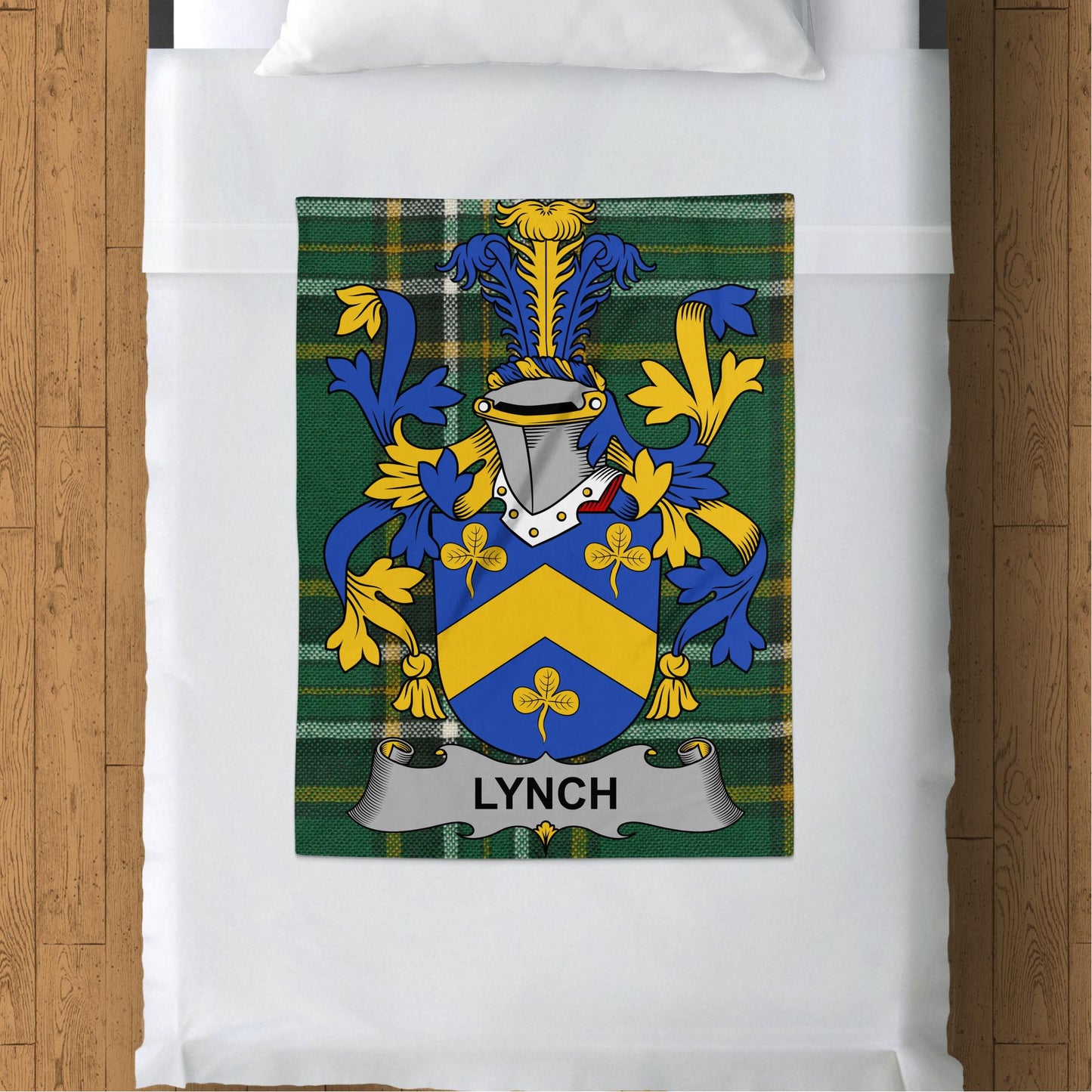 Lynch Irish Tartan Coat of Arms Throw Blanket - Living Stone Gifts