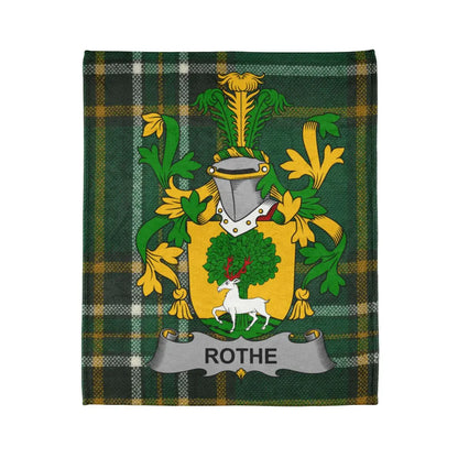 Rothe Family Crest Tartan Blanket Stylish Product