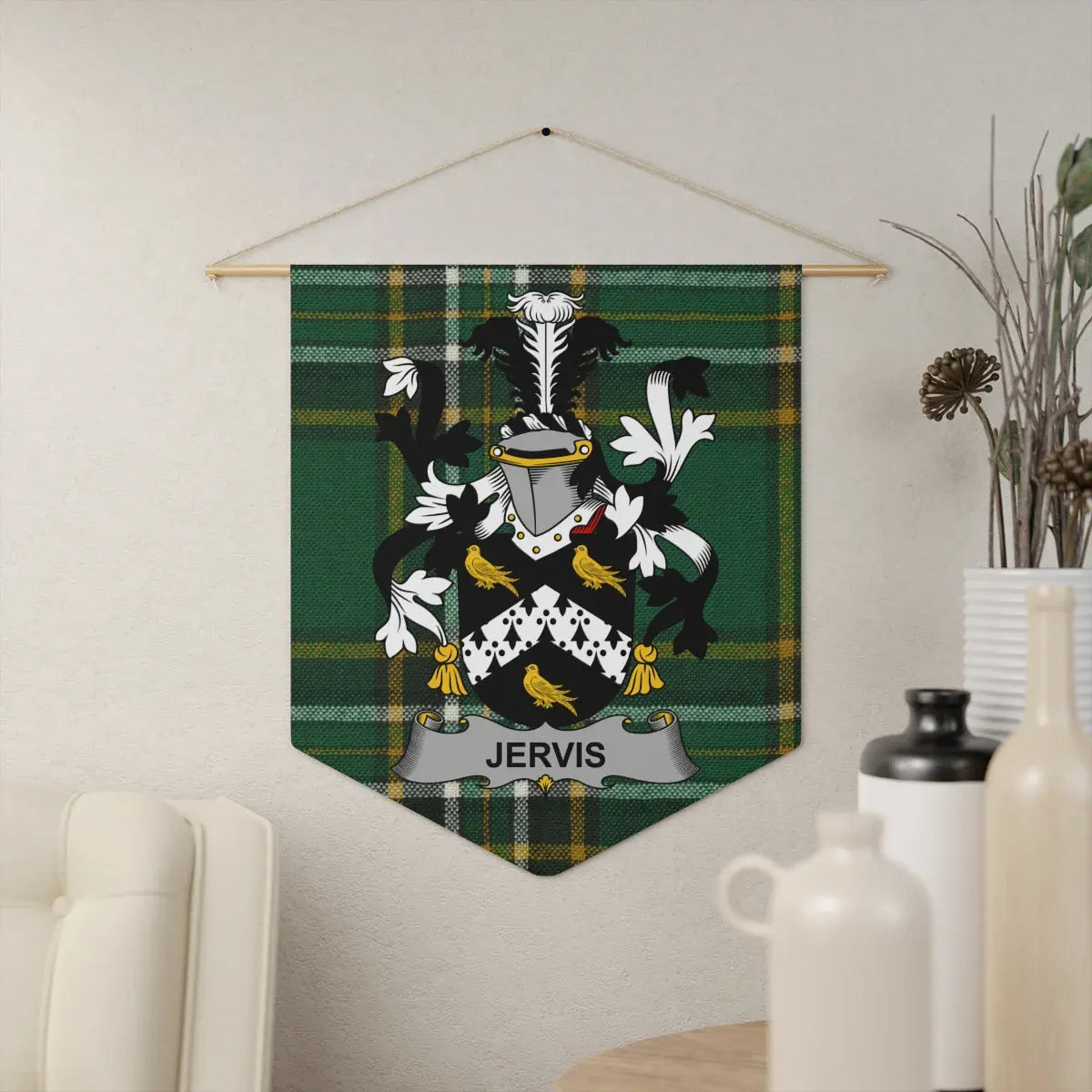 Custom Jervis Family Crest Wall Hanging product type