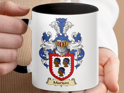 Heraldic Family Crest Scottish Clan Surname Coat of Arms Mug - Living Stone Gifts