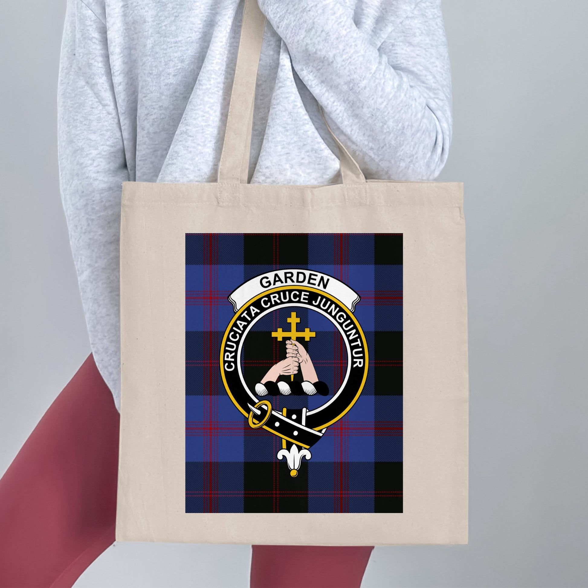 Garden clan scottish tartan tote bag - Living Stone Gifts