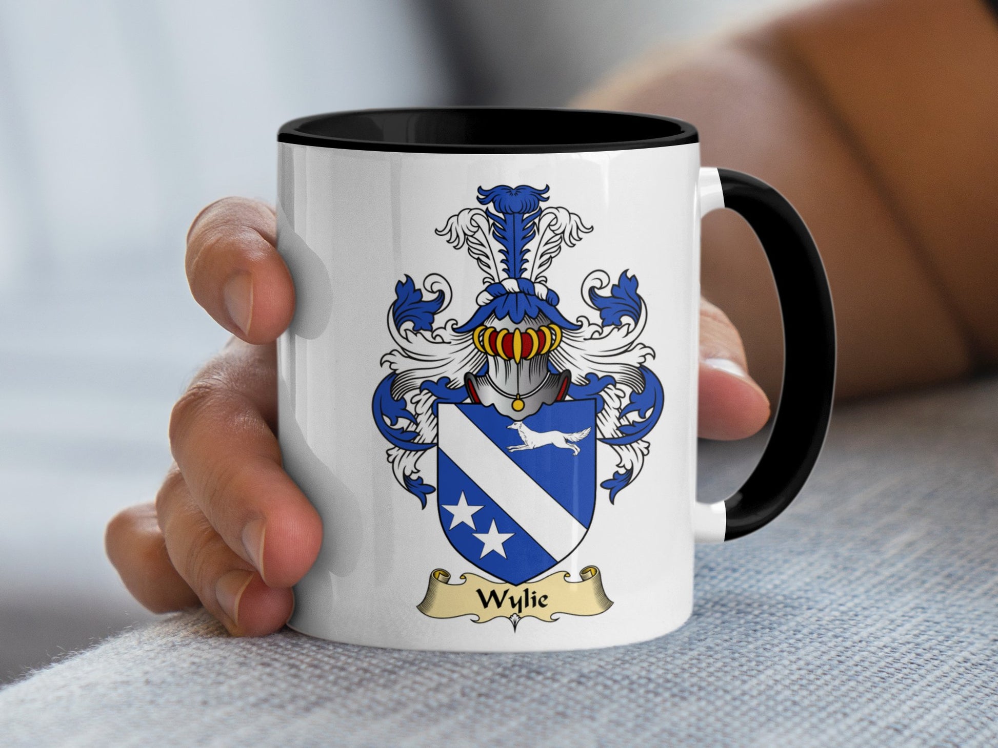 Clan Wylie Scottish Coat of Arms Mug - Living Stone Gifts