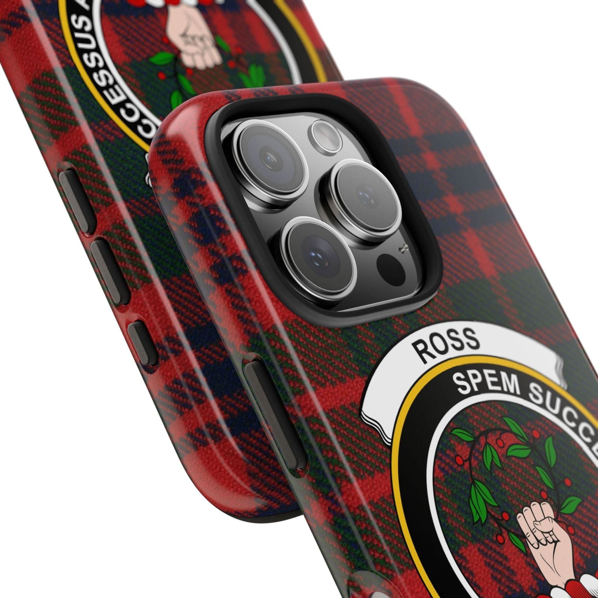 Ross Clan Scottish Tartan Cell Phone Case - Celtic Ancestry Gifts