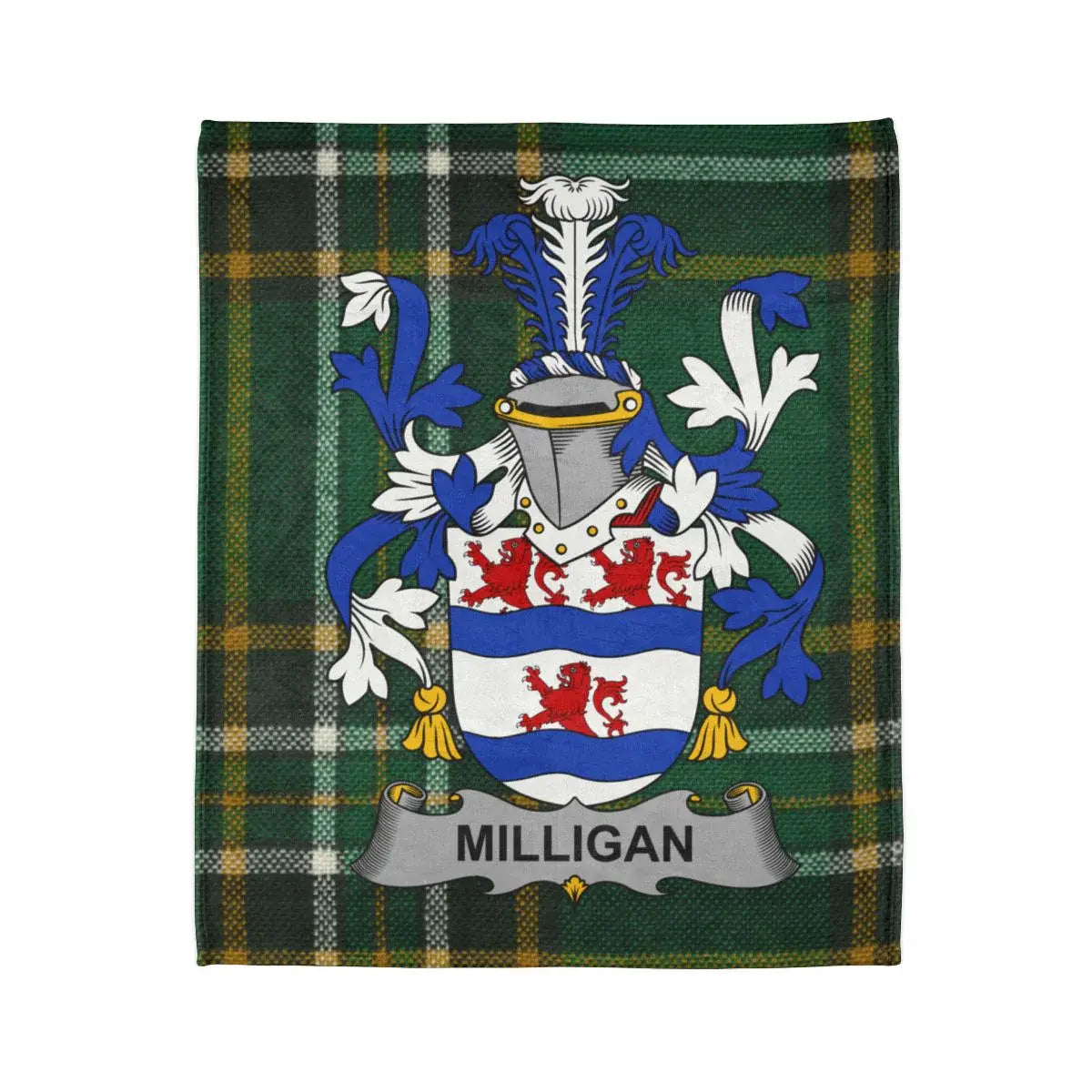 Milligan Family Crest Tartan Plaid Pattern product type