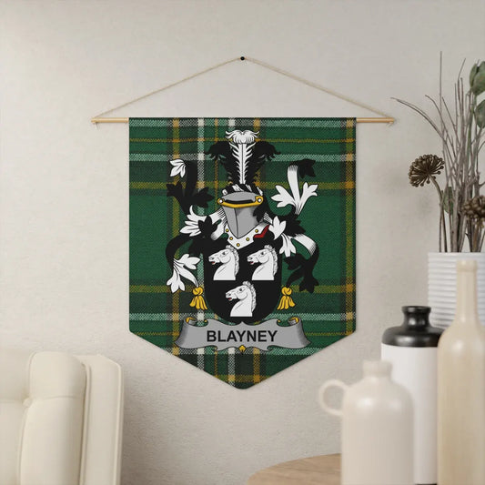 Blayney Family Crest Tartan Design Wall Hanging product