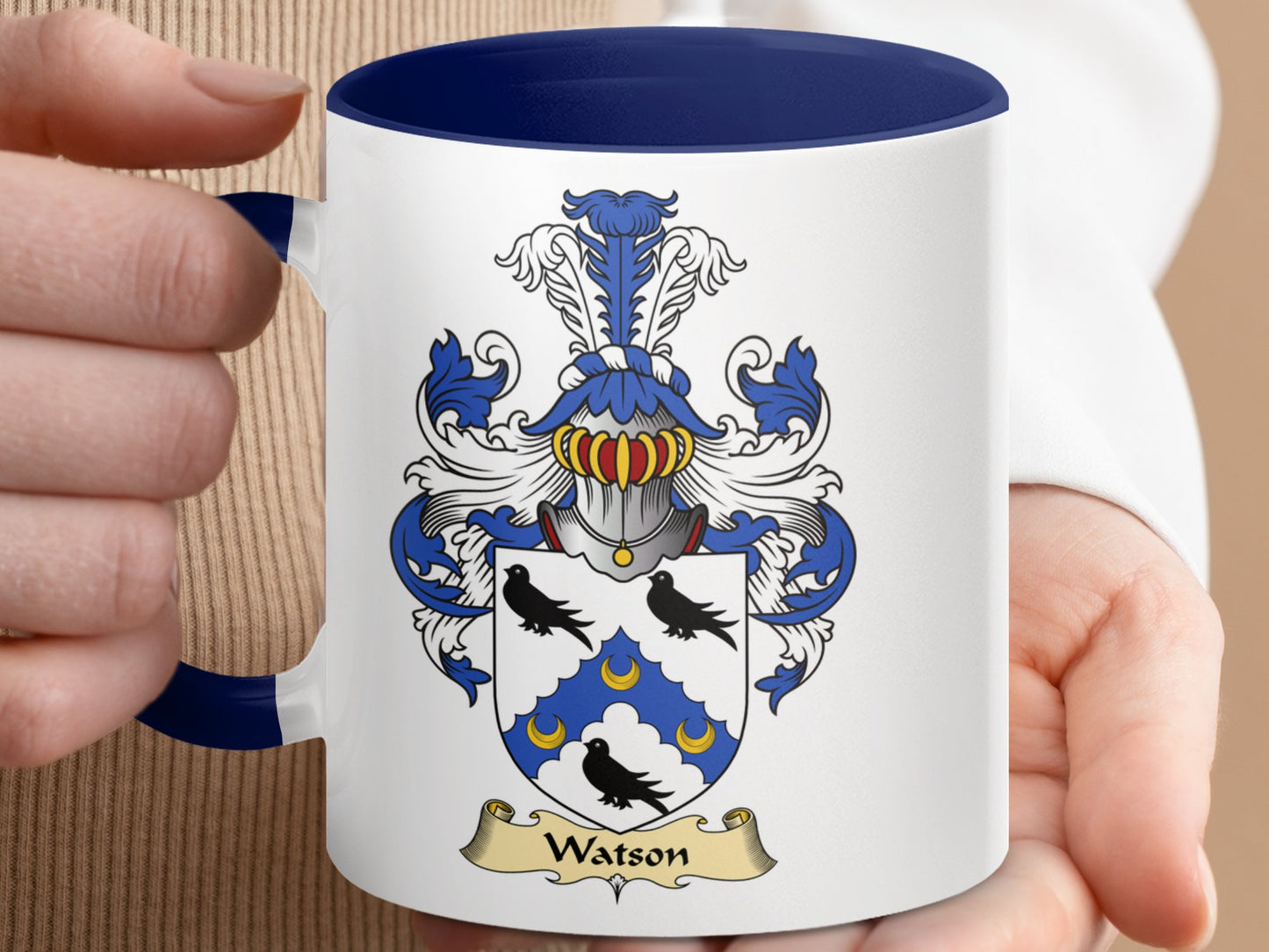 Clan Watson Scottish Coat of Arms Mug - Living Stone Gifts