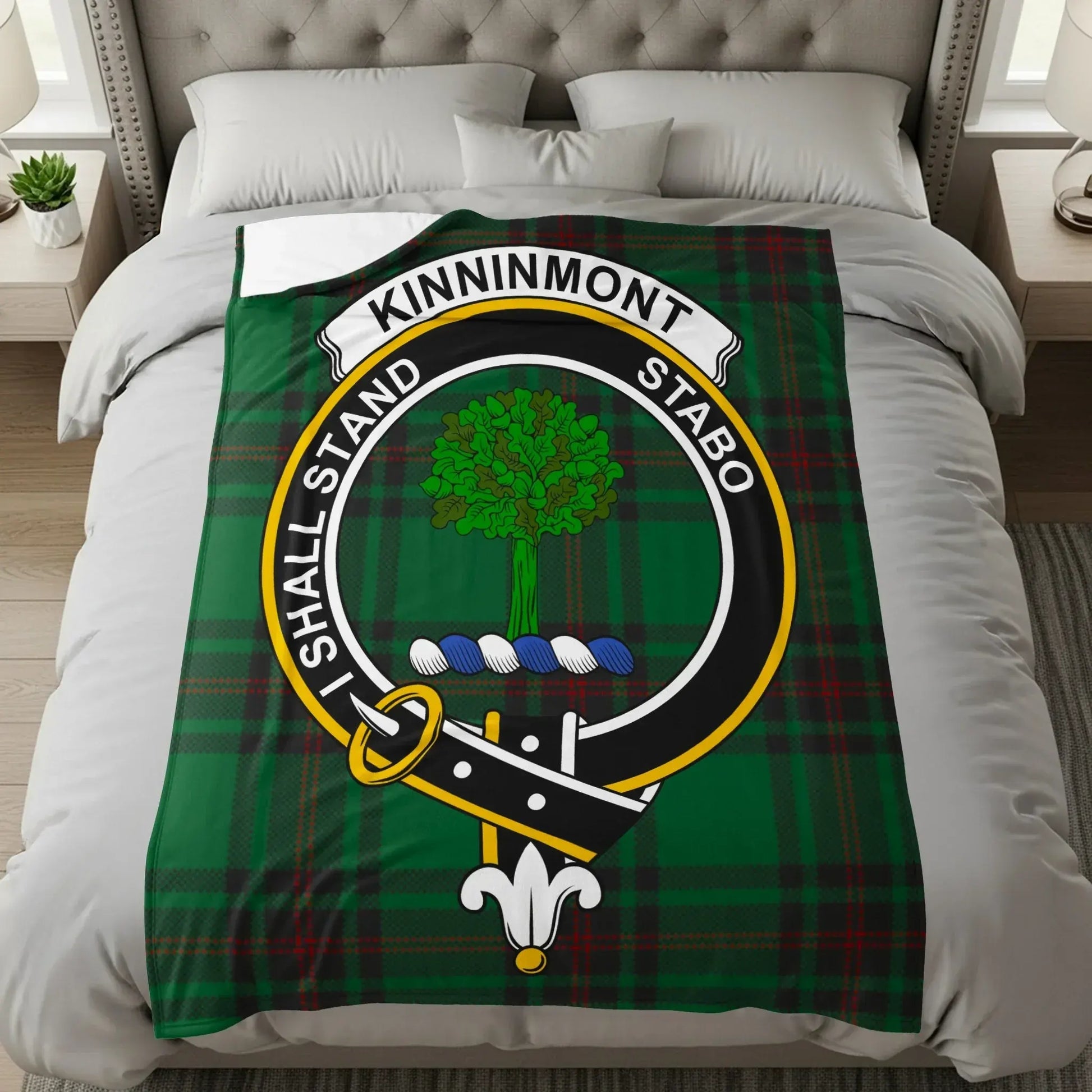 Kinninmont Shall Stand Stabo Emblem Design Blanket product type