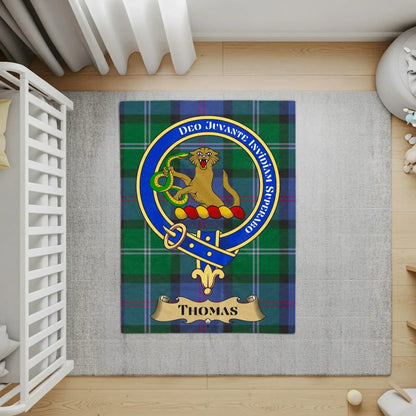 Scottish Clan Crest Tartan Rug Personalized product
