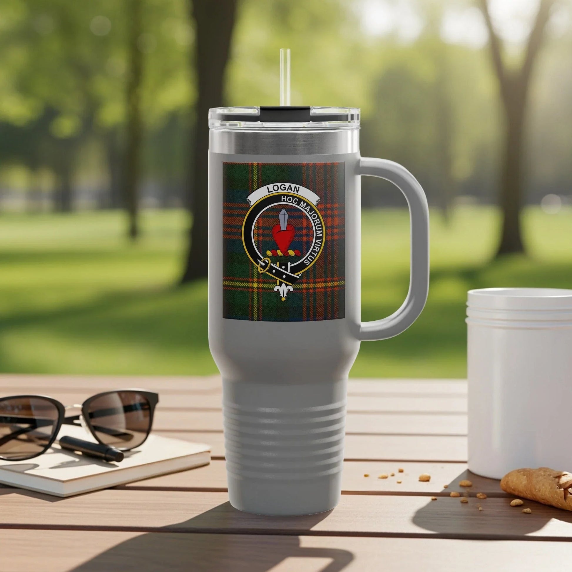 Logan High School Reunion Tartan Travel Mug product
