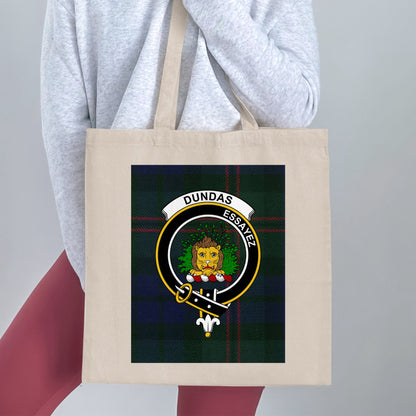 Dundas clan scottish tartan background Tote Bag - Living Stone Gifts