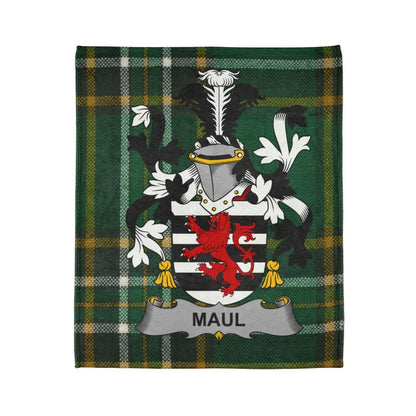 Maul Family Crest Plaid Tartan Throw Blanket product