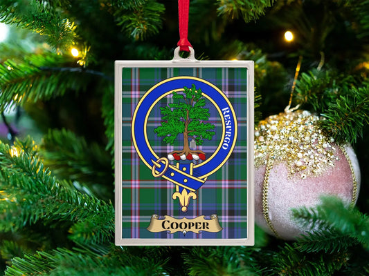 Custom Family Crest Christmas Tree Ornament product type
