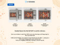 Size guide for Leitch Scottish family shield woven blanket on a Caledonia tartan background