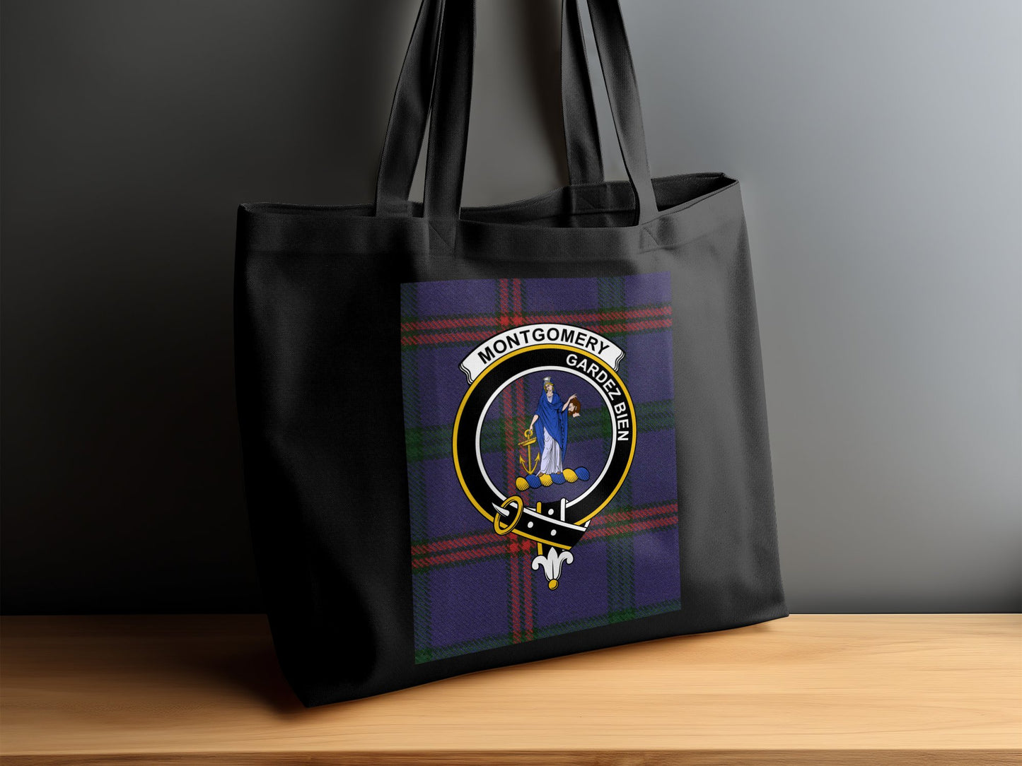 Elegant Montgomery Scottish Clan Crest Tote Bag - Living Stone Gifts