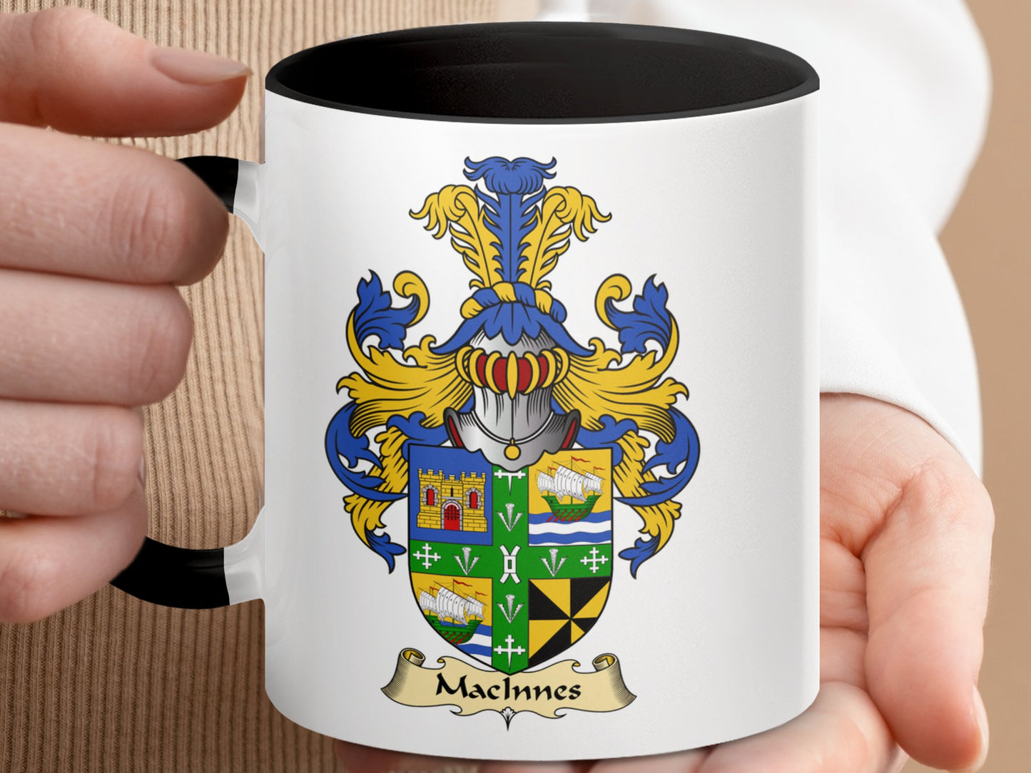 MacInnes Family Crest Design Mug - Living Stone Gifts