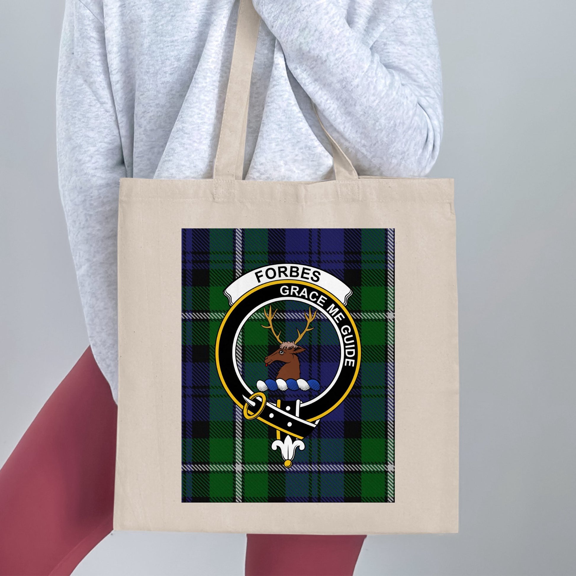 Forbes Grace Me Guide Scottish Tartan Tote Bag - Living Stone Gifts