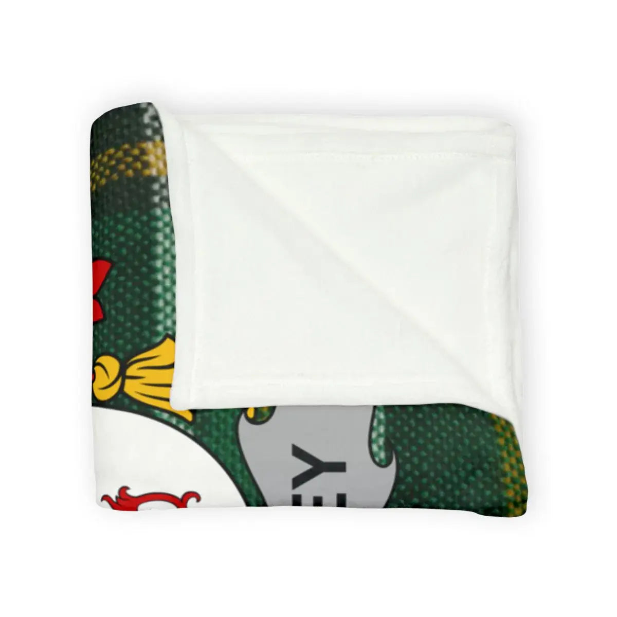 Green and White Holiday Printed Throw Blanket product