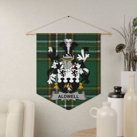 ALDWELL Family Crest Banner Wall Hanging product