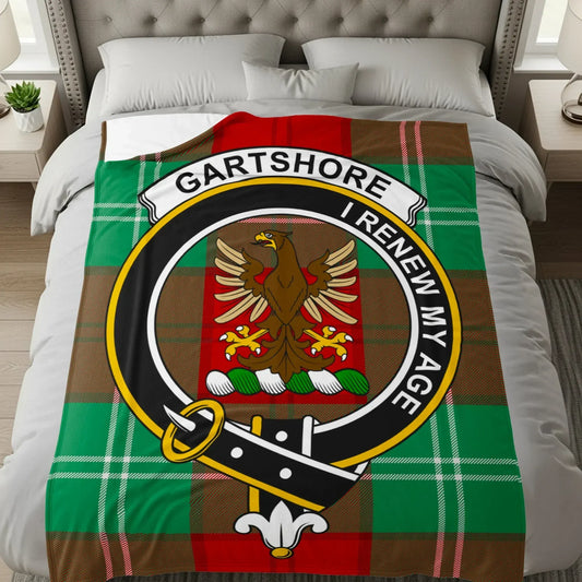 Gartshore Tartan Emblem on Soft Bedding Blanket product
