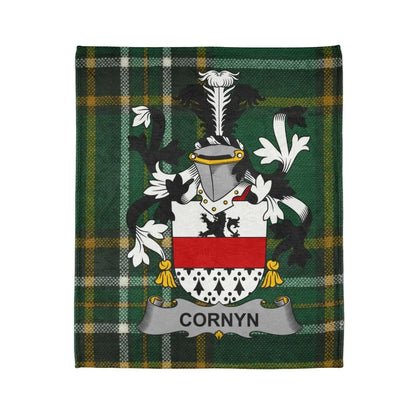 Cornyn Family Crest Tartan Plaid Blanket product type
