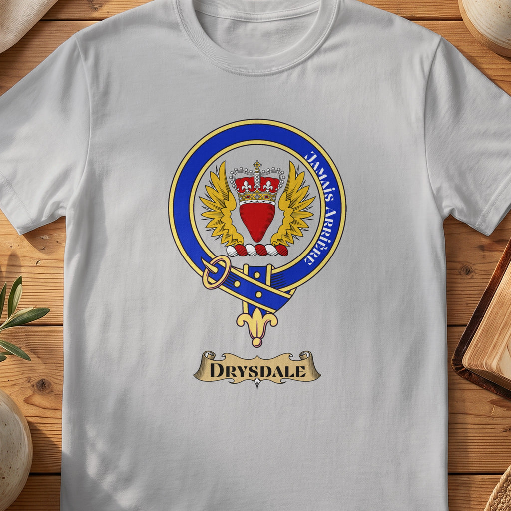 Drysdale Scottish clan crest T-shirt in Sport Grey