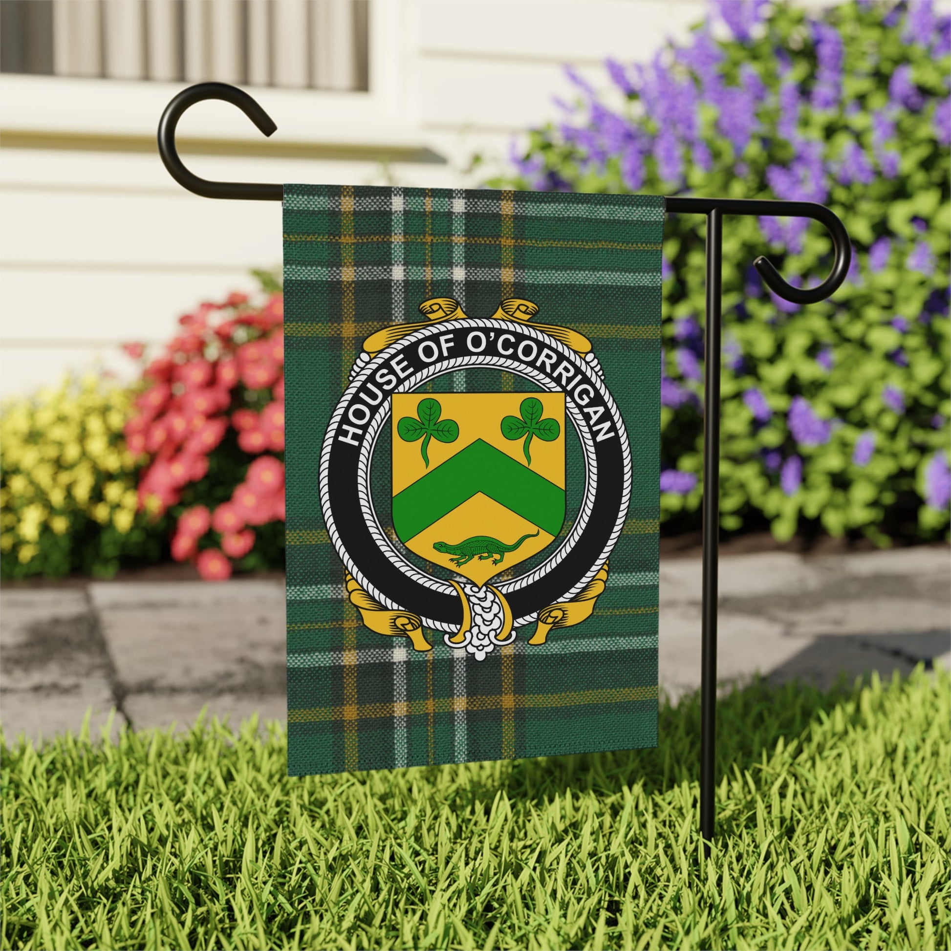 Custom House of O'Corrigan Decorative Garden Flag
