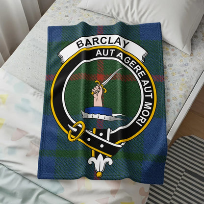 Barclay Aut Agere Aut Mori Crest Tartan Blanket product