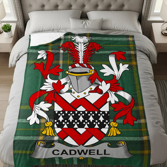 Cadwell Tartan Crest Blanket cozy home essential product