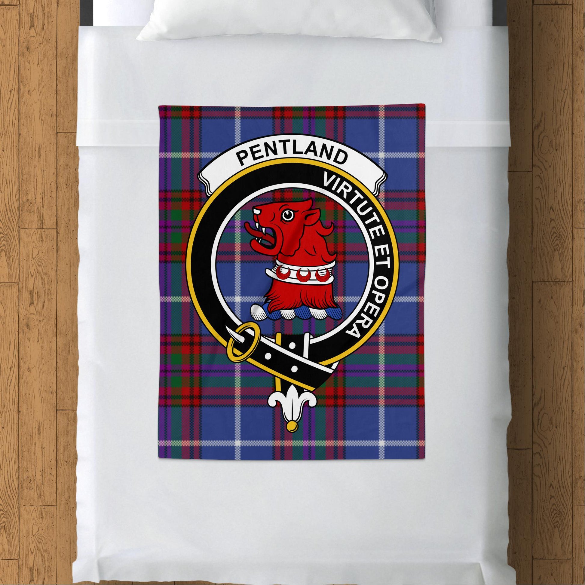 Scottish Clan Pentland Tartan Throw Style Blanket - Living Stone Gifts