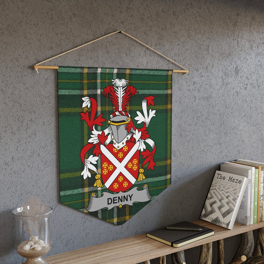 Denny Family Crest Plaid Pattern Wall Hanging product