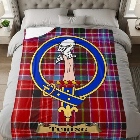 Turing Clan Crest Red Plaid Pattern Blanket product