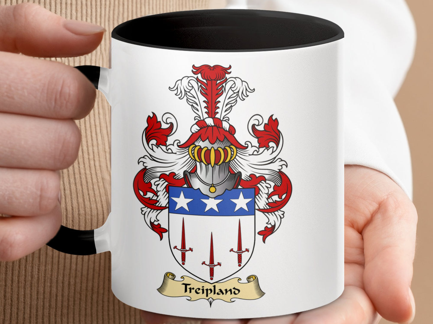 Treipland Scottish Coat of Arms Mug - Living Stone Gifts