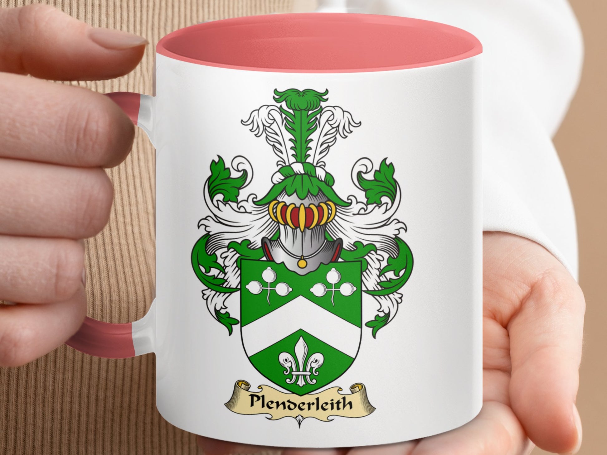 Traditional Scottish Clan Plenderleith Coat of Arms Mug - Living Stone Gifts