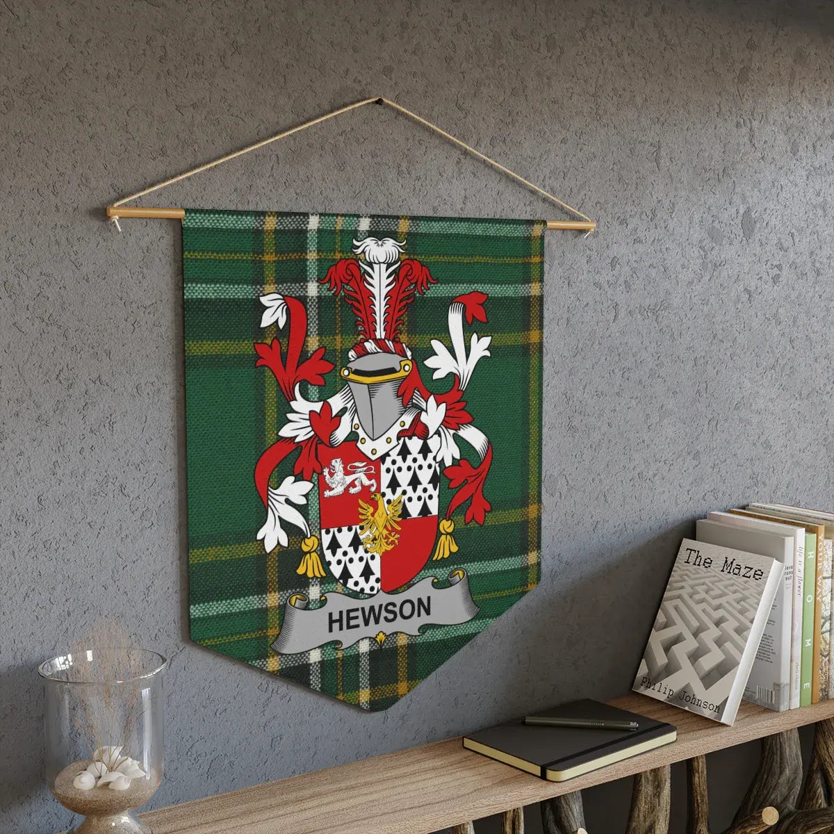 Unique Family Crest Banner Personalized Wall Decor product type