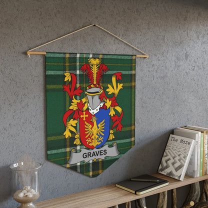 Custom Family Name Coat of Arms Tapestry Wall Hanging product