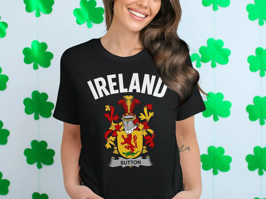 Ireland Sutton Family Crest Graphic T-Shirt product type