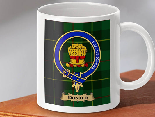 Donald Clan Crest Green Tartan Coffee Mug product