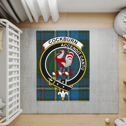 Cockburn Family Crest Rug Personalized Unique product
