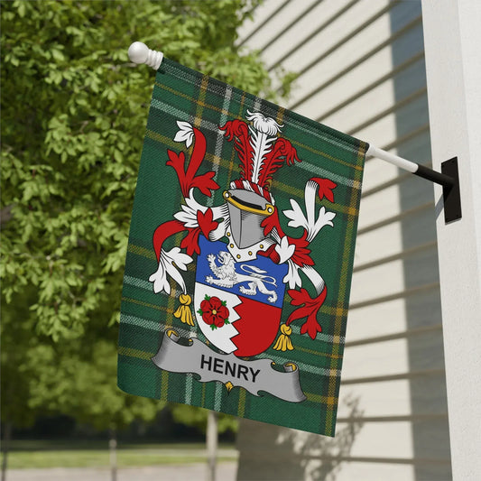 Henry Family Crest Garden Flag product