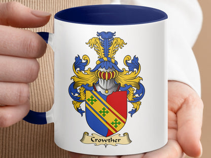 Crowther Family Crest Scottish Clan Accent Mug - Living Stone Gifts