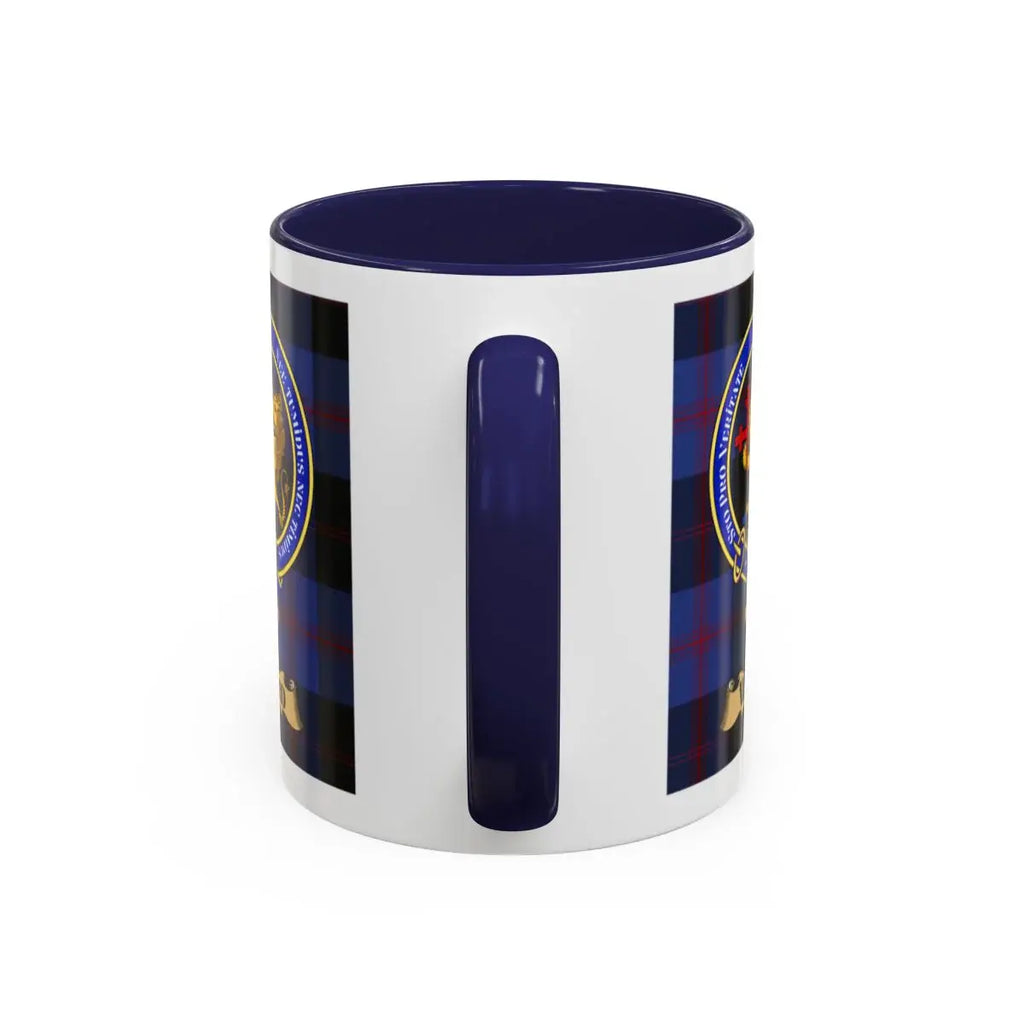 Ward family crest mug shown in 11 oz and 15 oz sizes