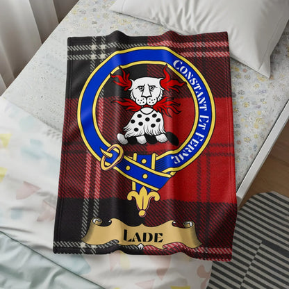 Custom Clan Crest with Tartan Design Blanket product