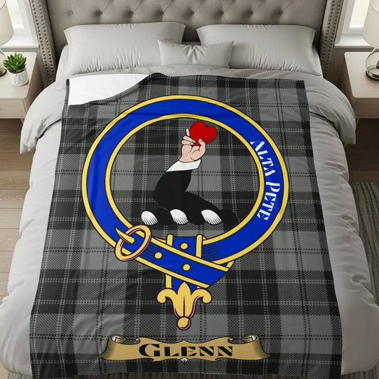 Family Crest Emblem with Banner Design Blanket product